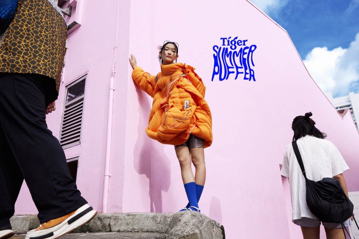 Summer Puffer campaign image at Paris Fashion Week