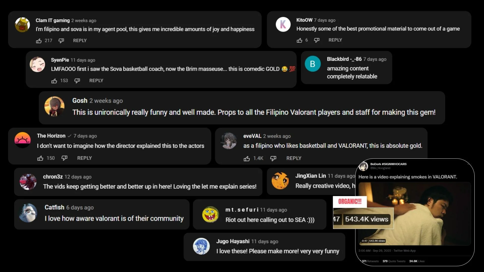 YouTube comments praising the Let Me Explain series for being funny and relatable